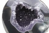 Purple Amethyst Geode with Polished Face - Uruguay #233632-2